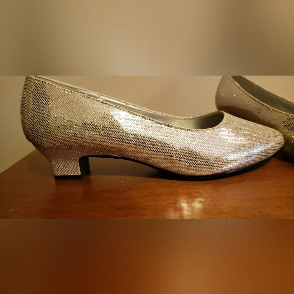 Valley Lane Glittering Silver Heels